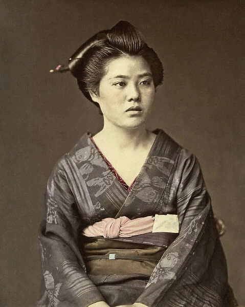Portrait of a geisha, Japan