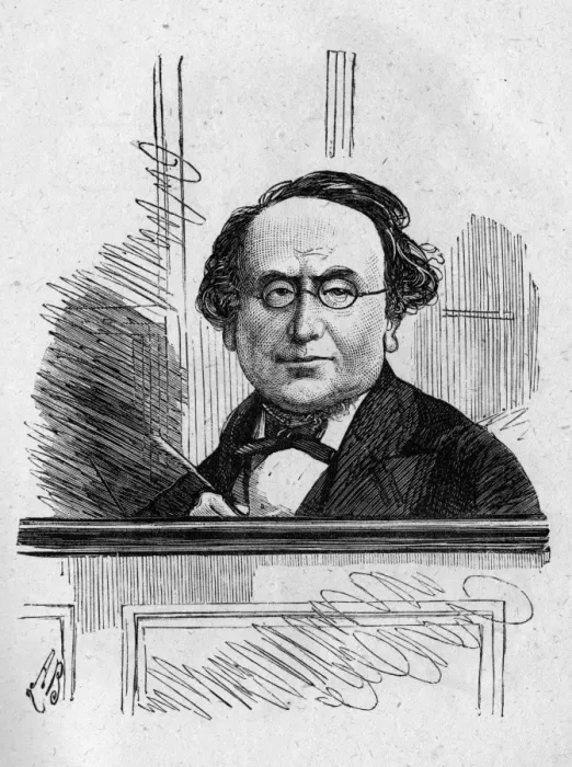 Framed Print : Portrait of George Grossmith, court reporter for The Times Framed Print : Portrait of George Grossmith, court reporter for The Times