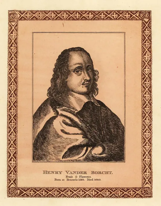 Framed Print : Portrait of Hendrik van der Borcht, painter, draughtsman and pri Framed Print : Portrait of Hendrik van der Borcht, painter, draughtsman and pri