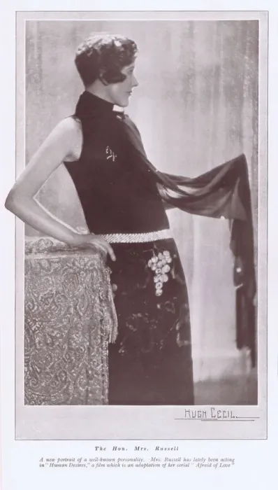 Framed Print : A portrait of the Hon Mrs Russell, 1925 Framed Print : A portrait of the Hon Mrs Russell, 1925