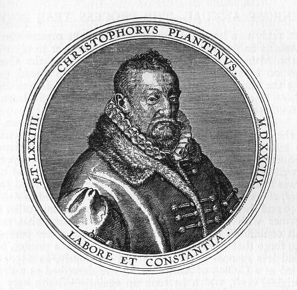 Portrait illustration of Christopher Plantin