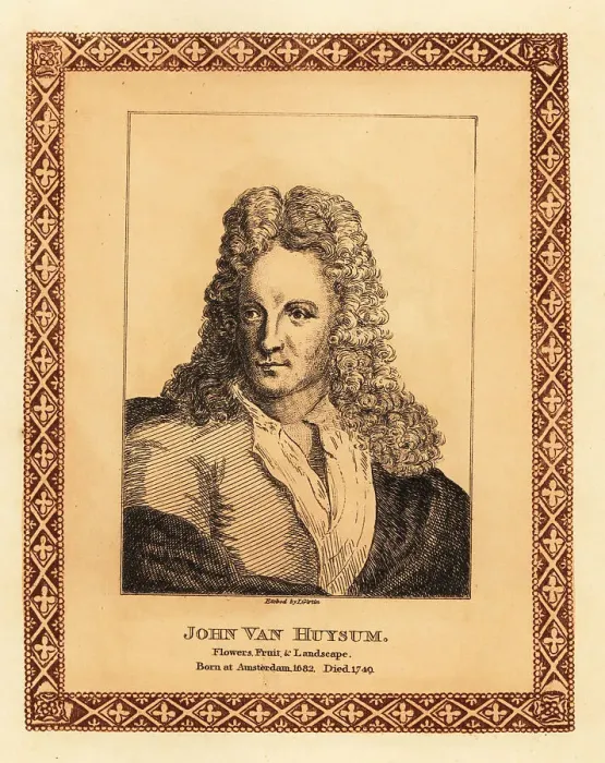 Framed Print : Portrait of Jan van Huysum, Dutch painter of flowers, fruit Framed Print : Portrait of Jan van Huysum, Dutch painter of flowers, fruit