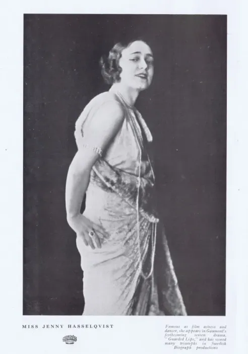 Framed Print : A portrait of Jenny Hasselqvist, film actress