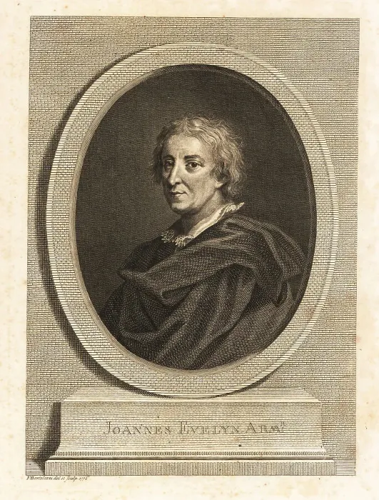 Framed Print : Portrait of John Evelyn Framed Print : Portrait of John Evelyn