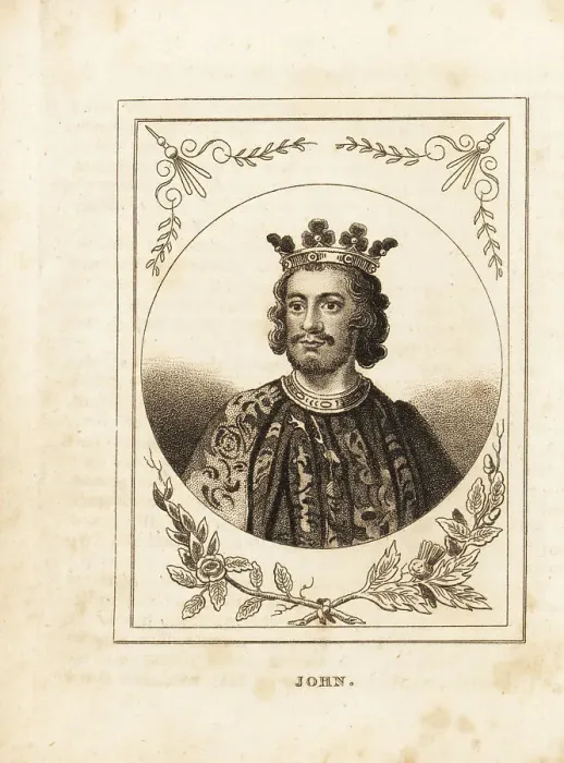 Framed Print : Portrait of King John of England, reigned 1199-1216