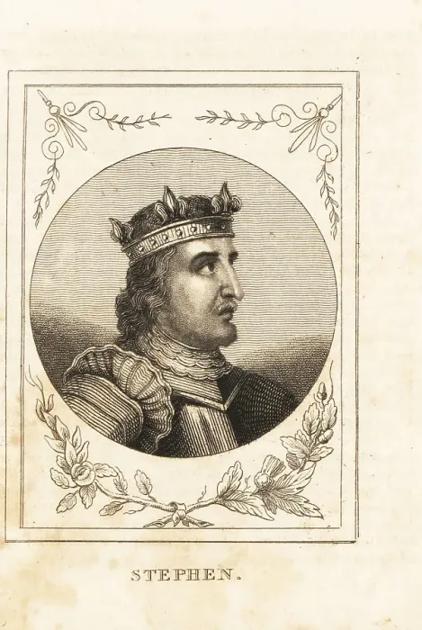Framed Print : Portrait of King Stephen of England, 1096-1154
