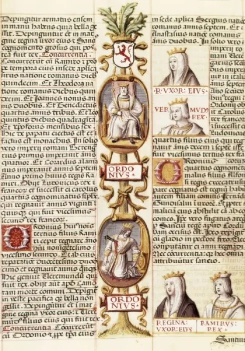 Framed Print : Portrait of several kings of Asturias and Leon Framed Print : Portrait of several kings of Asturias and Leon