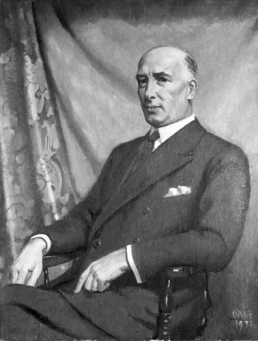 Framed Print : Portrait of Lord Weir of Eastwood (1877-1959) - RAeS Preside Framed Print : Portrait of Lord Weir of Eastwood (1877-1959) - RAeS Preside