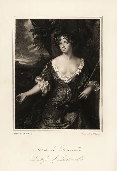 Framed Print : Portrait of Louise de Kerouaille, Duchess of Portsmouth, 1649-17 Framed Print : Portrait of Louise de Kerouaille, Duchess of Portsmouth, 1649-17