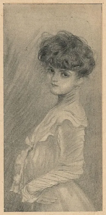 Framed Print : Portrait Of Mademoiselle A. D Framed Print : Portrait Of Mademoiselle A. D
