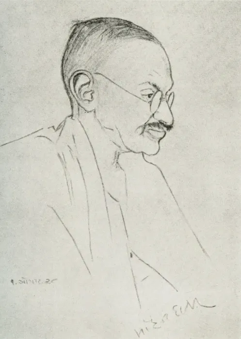 Framed Print : Portrait of Mahatma Ghandi Framed Print : Portrait of Mahatma Ghandi