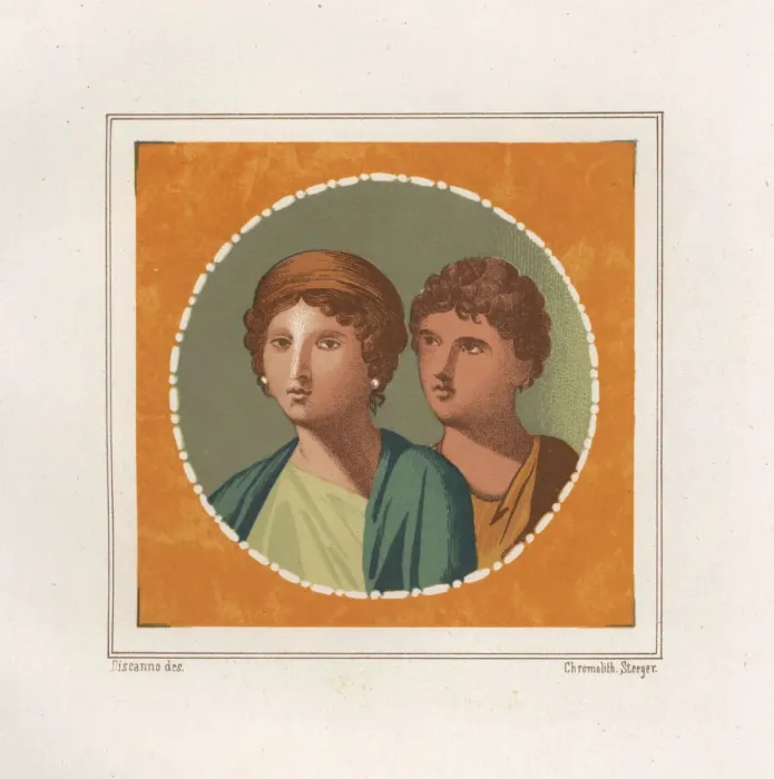 Framed Print : Portrait of a man and woman from an unidentified Framed Print : Portrait of a man and woman from an unidentified
