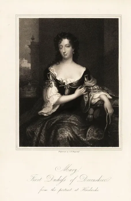 Framed Print : Portrait of Mary Cavendish, 1st Duchess of Devonshire, 1646-1710 Framed Print : Portrait of Mary Cavendish, 1st Duchess of Devonshire, 1646-1710
