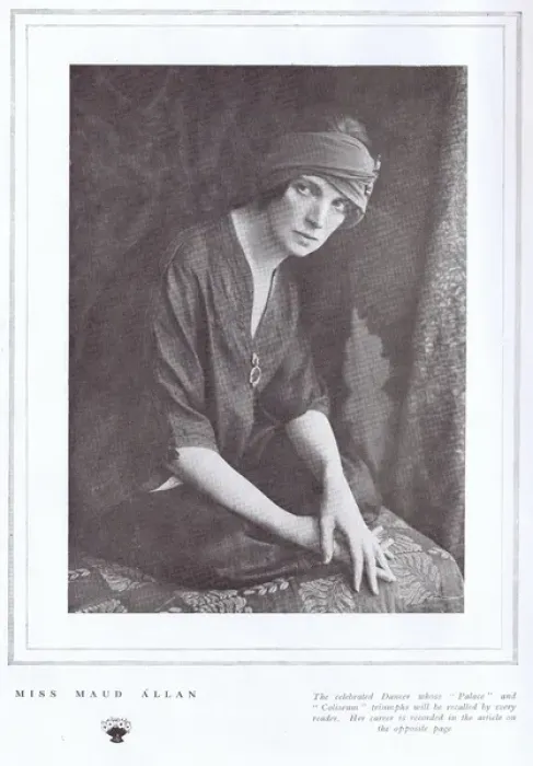 Framed Print : A portrait of Maud Allan, the celebrated dancer, London, 192 Framed Print : A portrait of Maud Allan, the celebrated dancer, London, 192