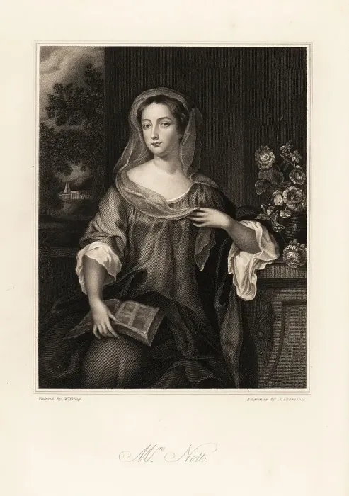 Framed Print : Portrait of Mrs Nott of Canterbury, nee Miss Stanley, d. 1711 Framed Print : Portrait of Mrs Nott of Canterbury, nee Miss Stanley, d. 1711