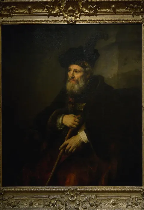 Framed Print : Portrait of an Old Man, 1645, by Rembrandt (1606-1669)
