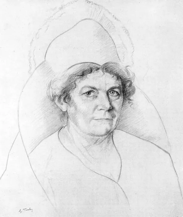 Framed Print : Portrait pencil sketch of a woman Framed Print : Portrait pencil sketch of a woman