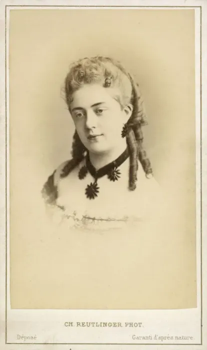 Framed Print : Portrait photograph by Charles Reutlinger - CDV Framed Print : Portrait photograph by Charles Reutlinger - CDV