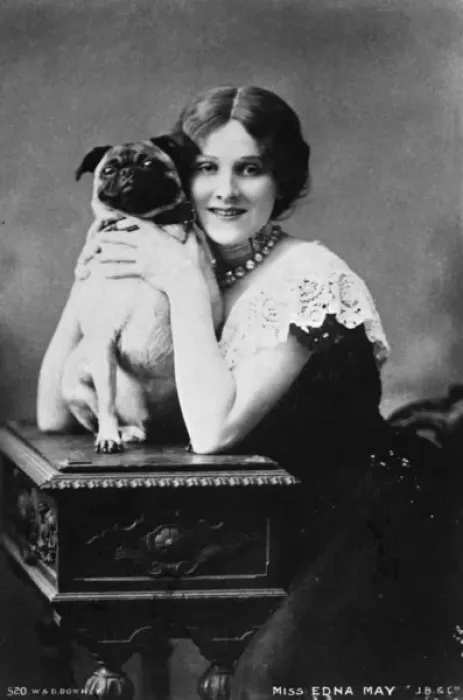 Framed Print : Portrait photograph with Miss Edna May Framed Print : Portrait photograph with Miss Edna May