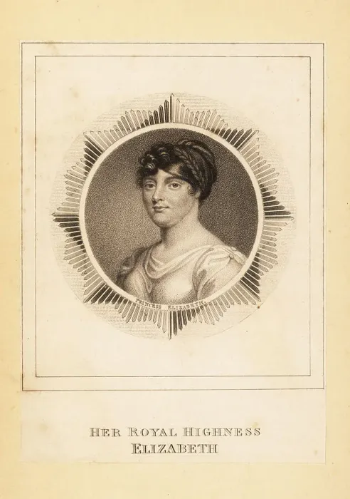 Framed Print : Portrait of Princess Elizabeth of England in her 30s, early 1800 Framed Print : Portrait of Princess Elizabeth of England in her 30s, early 1800