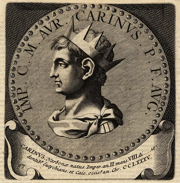 Portrait of Roman Emperor Carinus