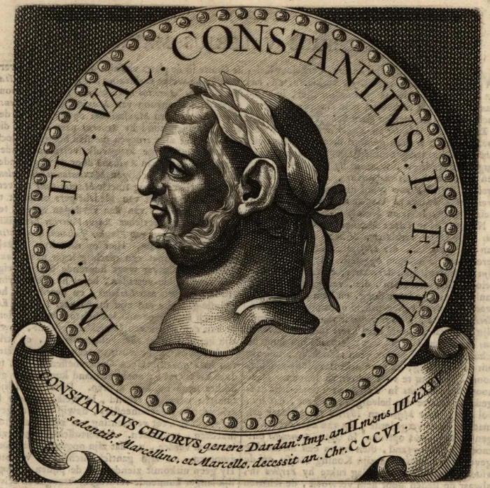 Framed Print : Portrait of Roman Emperor Constantius I Framed Print : Portrait of Roman Emperor Constantius I