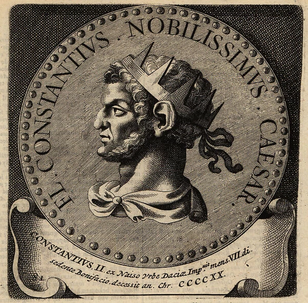 Portrait of Roman Emperor Constantius II