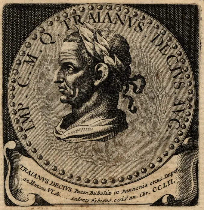 Framed Print : Portrait of Roman Emperor Decius Framed Print : Portrait of Roman Emperor Decius