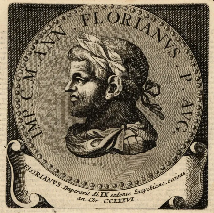 Framed Print : Portrait of Roman Emperor Florianus Framed Print : Portrait of Roman Emperor Florianus