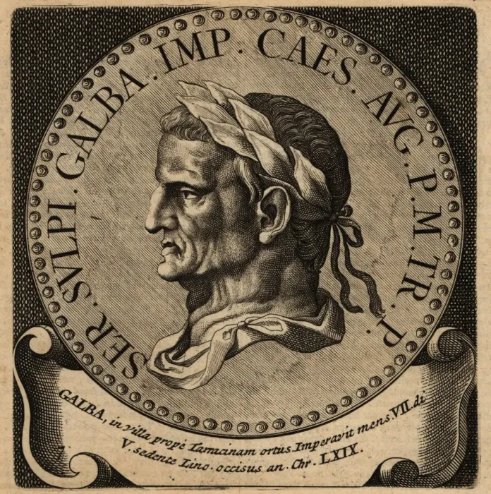 Framed Print : Portrait of Roman Emperor Galba Framed Print : Portrait of Roman Emperor Galba