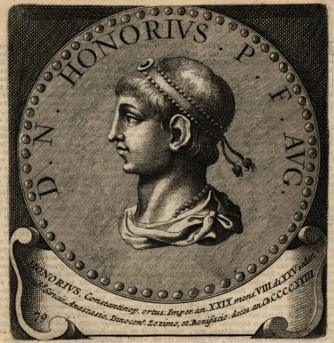 Framed Print : Portrait of Roman Emperor Honorius Framed Print : Portrait of Roman Emperor Honorius