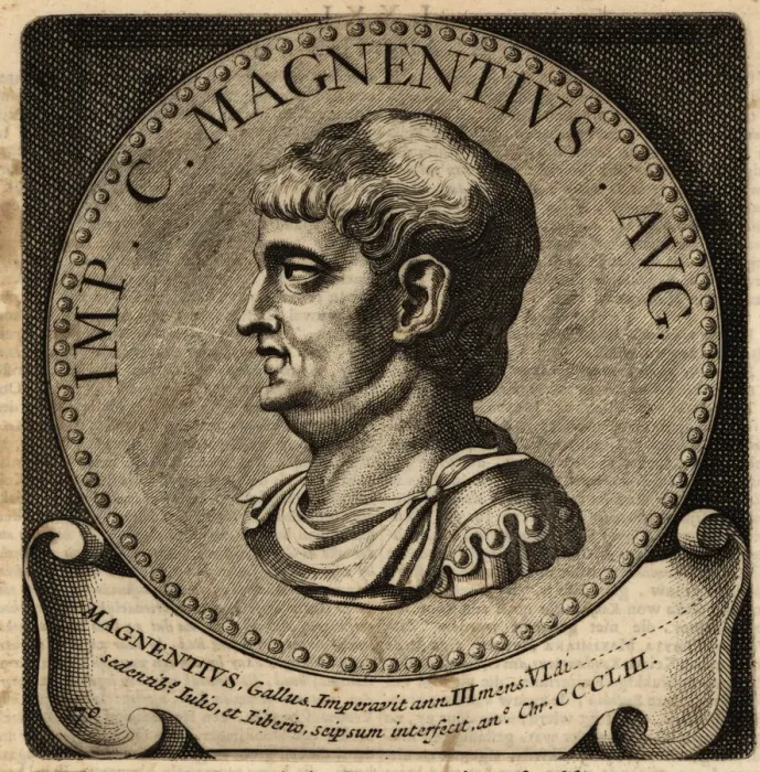Framed Print : Portrait of Roman Emperor Magnentius Framed Print : Portrait of Roman Emperor Magnentius