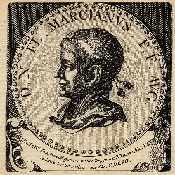 Portrait of Roman Emperor Marcian
