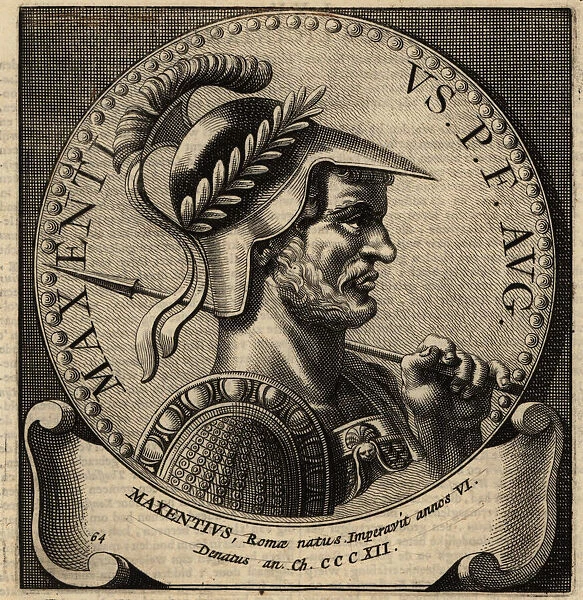 Portrait of Roman Emperor Maxentius