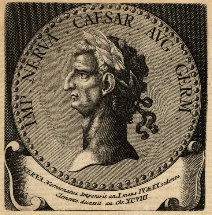 Framed Print : Portrait of Roman Emperor Nerva Framed Print : Portrait of Roman Emperor Nerva