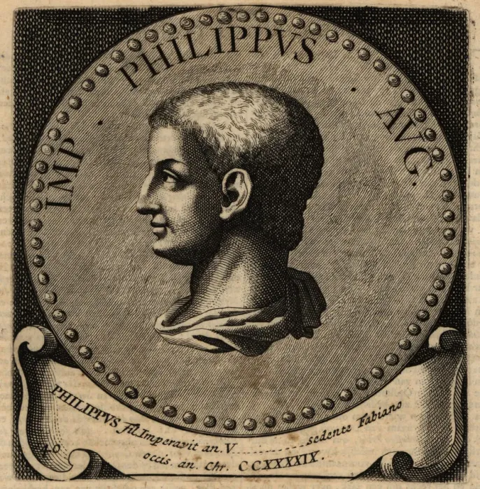 Framed Print : Portrait of Roman Emperor Philip II Framed Print : Portrait of Roman Emperor Philip II