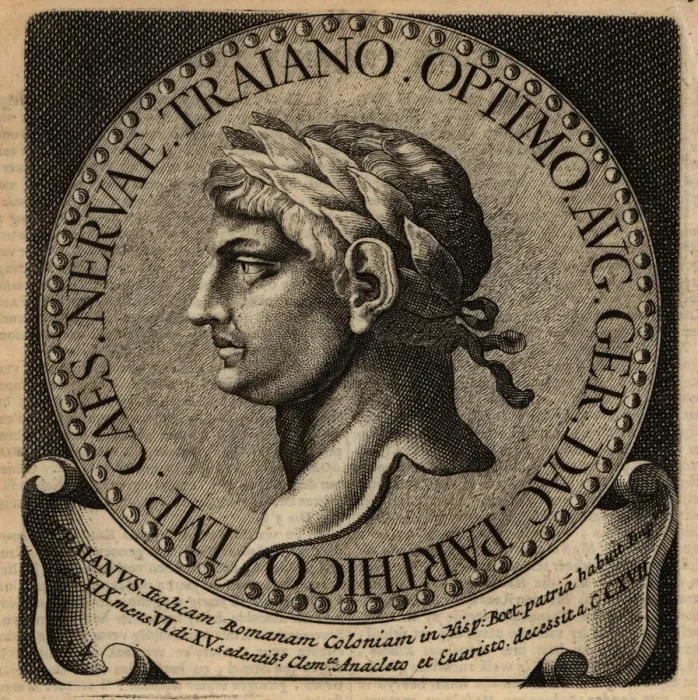 Framed Print : Portrait of Roman Emperor Trajan Framed Print : Portrait of Roman Emperor Trajan