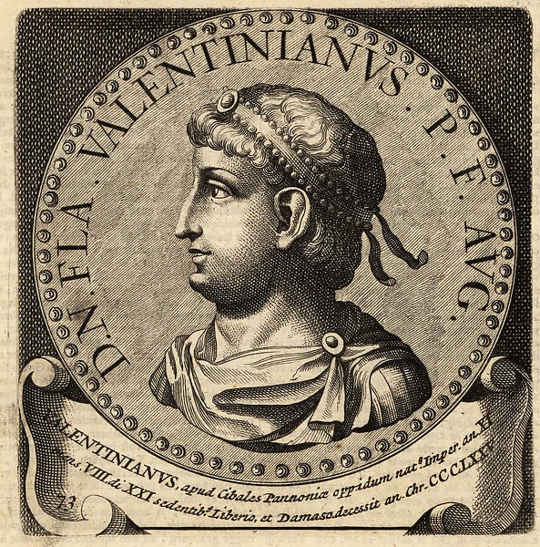 Portrait of Roman Emperor Valentinian I