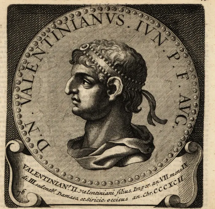 Framed Print : Portrait of Roman Emperor Valentinian II Framed Print : Portrait of Roman Emperor Valentinian II