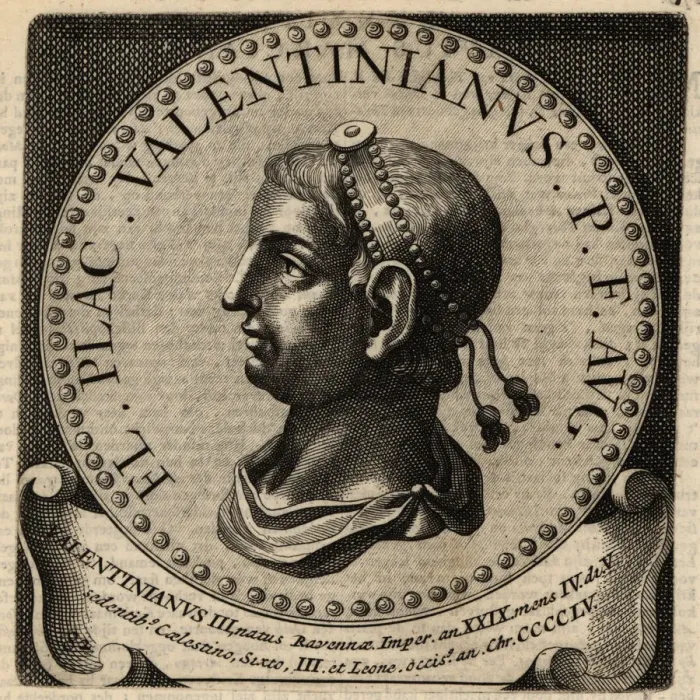 Framed Print : Portrait of Roman Emperor Valentinian III Framed Print : Portrait of Roman Emperor Valentinian III
