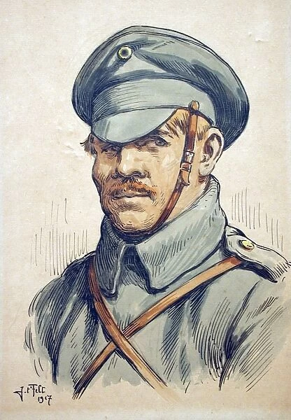 Portrait of a Russian soldier