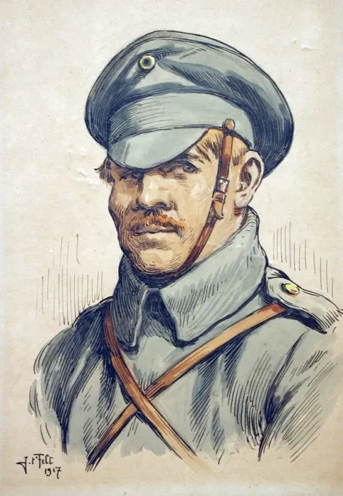 Framed Print : Portrait of a Russian soldier Framed Print : Portrait of a Russian soldier