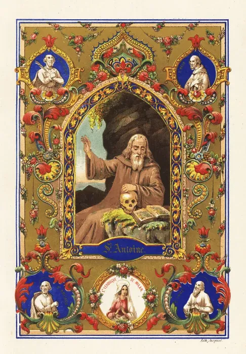 Framed Print : Portrait of Saint Anthony, Antony the Great Framed Print : Portrait of Saint Anthony, Antony the Great