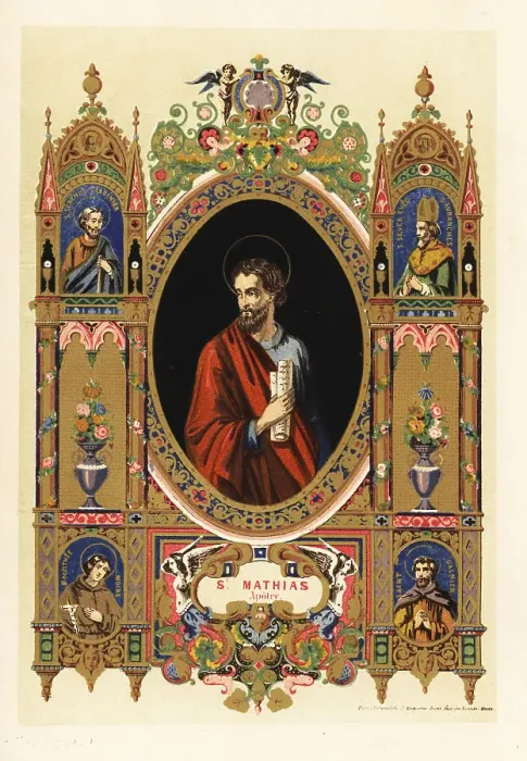 Framed Print : Portrait of Saint Matthew the Apostle with halo and scroll Framed Print : Portrait of Saint Matthew the Apostle with halo and scroll