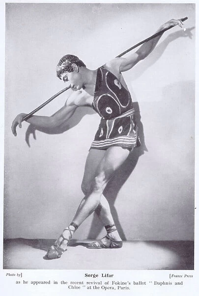 A portrait of Serge Life, the famous ballet dancer