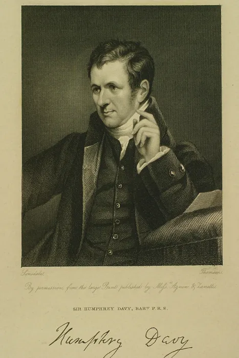 Framed Print : Portrait of Sir Humphrey Davy, Bart. (1778-1829) Framed Print : Portrait of Sir Humphrey Davy, Bart. (1778-1829)
