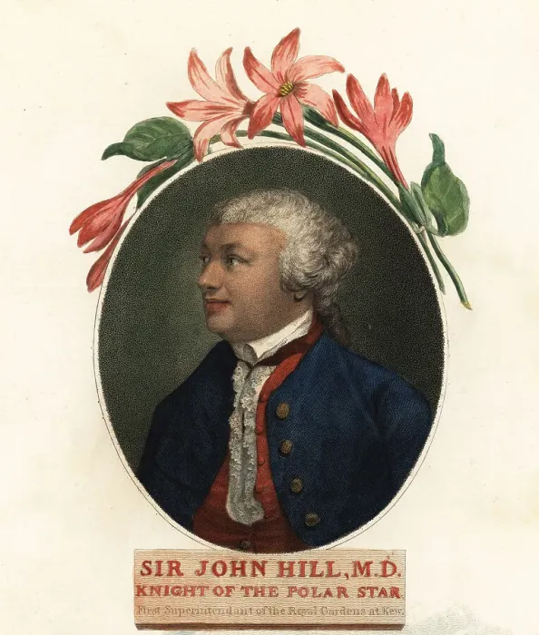 Framed Print : Portrait of Sir John Hill, naturalist and botanist Framed Print : Portrait of Sir John Hill, naturalist and botanist