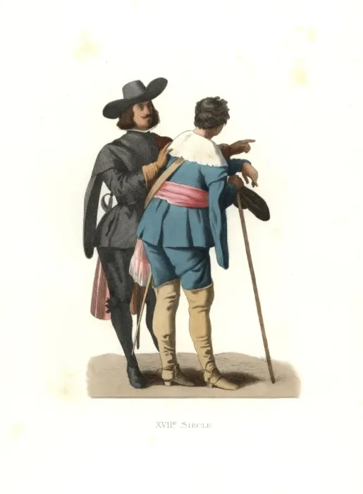 Framed Print : Portrait of two Spanish artists, 17th century Framed Print : Portrait of two Spanish artists, 17th century