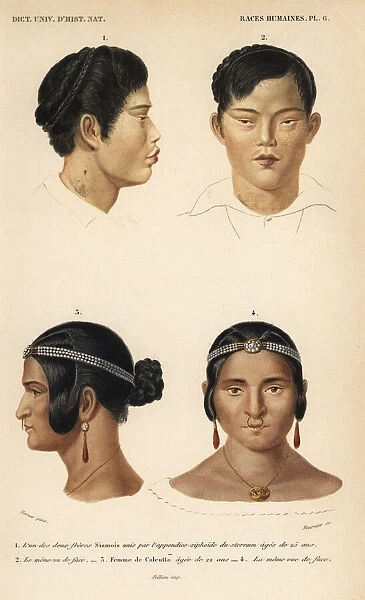 Portrait of a Thai man and Indian woman