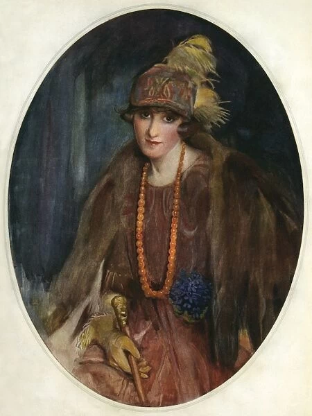 Portrait of a woman in fashionable 1920s clothes